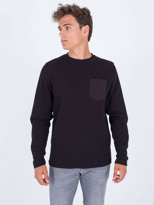 Hurley Herren Langarm-Pullover Schwarz