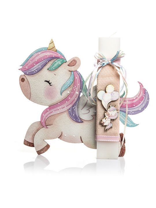 Feeling Wood Χειροποιητη Λαμπαδα Little Unicorn #lt2023079 Feeling Wood Χειροποιητη Λαμπαδα Little Unicorn #lt2023079