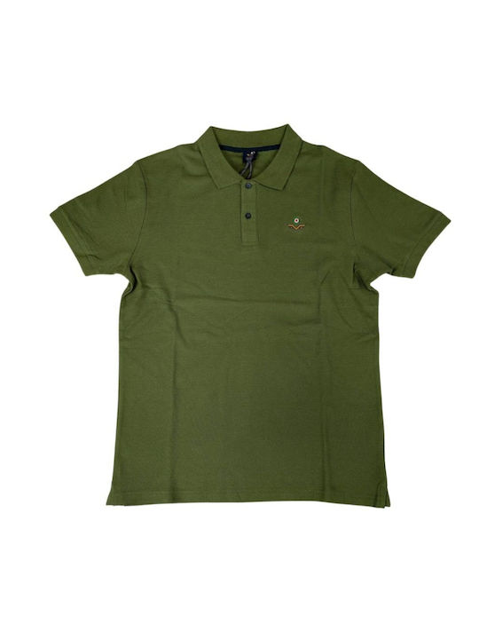 Armata Di Mare Men's Short Sleeve Blouse Polo Green