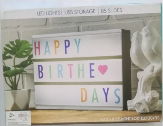 Nachrichten Dekorative Lampe Panel Mehrfarbig