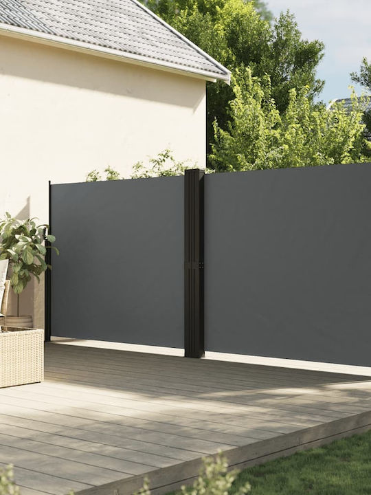 vidaXL Πλαϊνό Ρολό Σκίασης Βεράντας Γκρι 6x1.8m