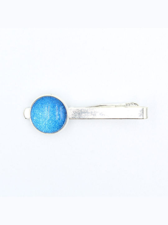 Tie Clip Silver/Blue