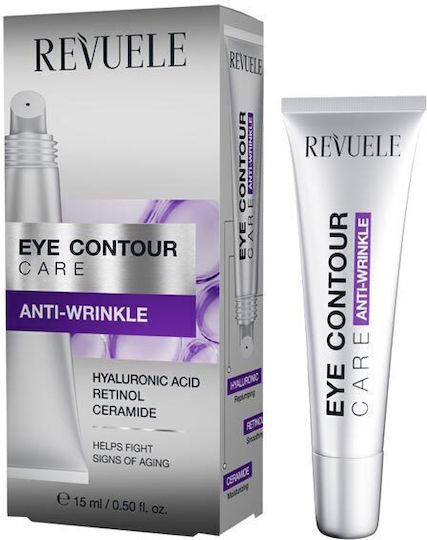 Revuele Eye Contour Care Feuchtigkeitsspendend & Anti-Aging Creme Augen mit Retinol & Hyaluronsäure 15ml