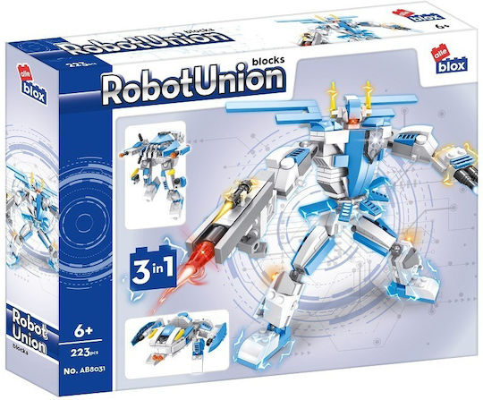 Alleblox Building Blocks 3in1 Robot Union for 6 Plus Years 223 Pieces
