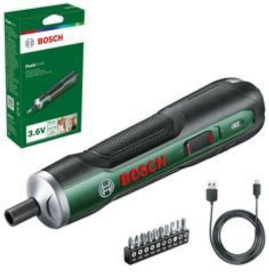 Bosch PushDrive Battery Screwdriver 3.6V 1x1.5Ah