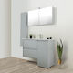 Kolossos Countertop with Sink, Mirror & Column with Light L99xW44.5xH60cm Esusa