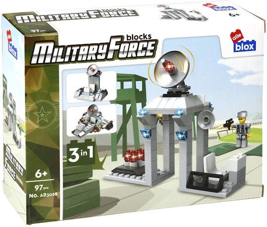 Alleblox Military Force Building Blocks 3in1 for 6+ Years 97 Pieces