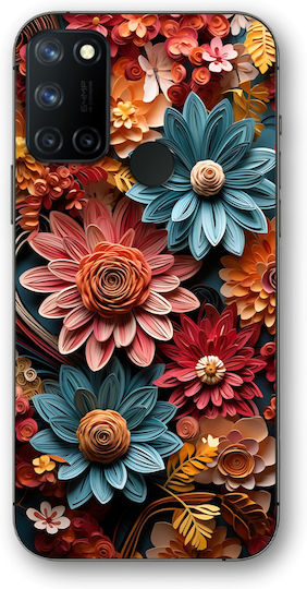 Phoneclub Bunte Umschlag Rückseite Mehrfarbig (Realme 7i)