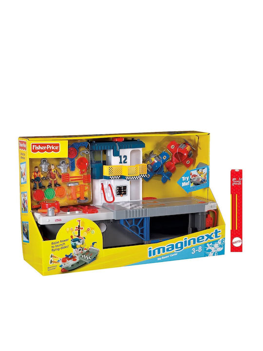 Spielzeugkerze Imaginext Sky Racers Carrier Großes Flugzeugträger mit Flugzeugen & Zubehör Fisher Price