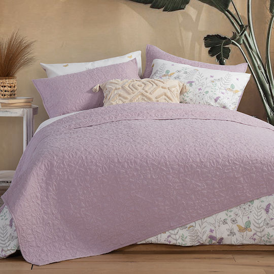 Nef-Nef Homeware Spring Tagesdecke Übergröße Mikrofaser Lilac 230x240cm