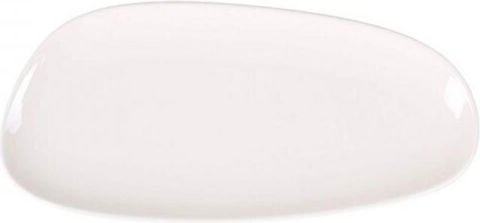Bonna Servierplatte Oval aus Porzellan Weiß 36x17cm 1Stück