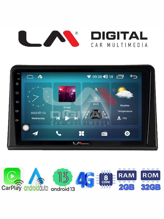 LM Digital Car Audio System for Renault Express 2023 > (Bluetooth/USB/WiFi/GPS/Apple-Carplay/Android-Auto)