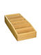 Kesper Bamboo Tabletop Spice Rack Organizer Brown