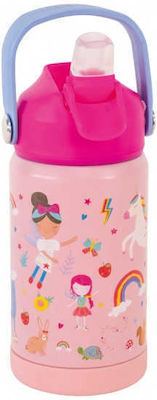 Kids Thermos Water Bottle Rainbow Fairy 400ml