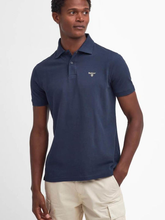 Barbour Men's Short Sleeve Blouse Polo Blue