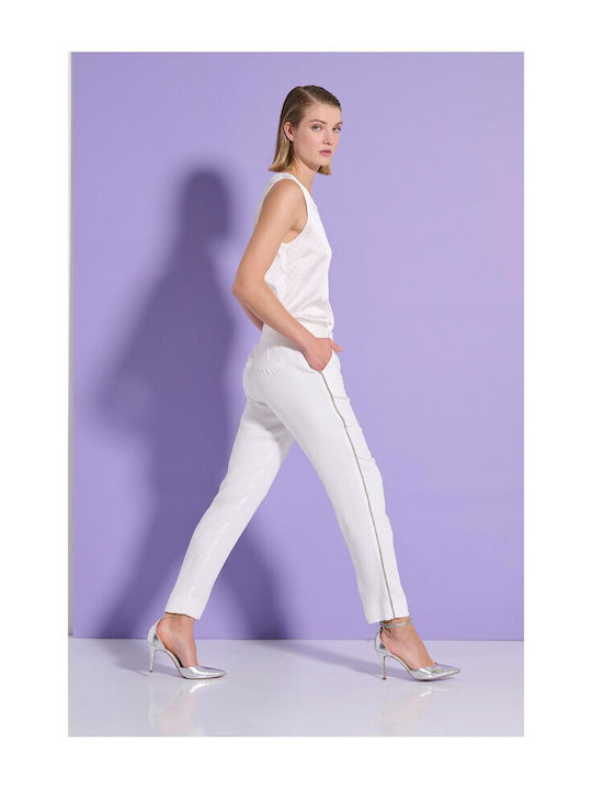 Matis Fashion Matis Women's Fabric Trousers Off White