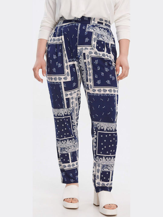 Women's Fabric Trousers with Elastic Tapered Line Lahore