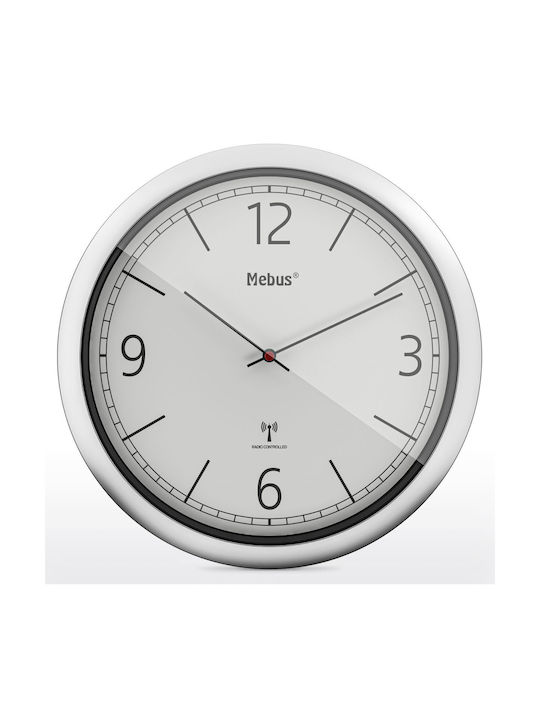 Mebus Radio Wall Clock Gray