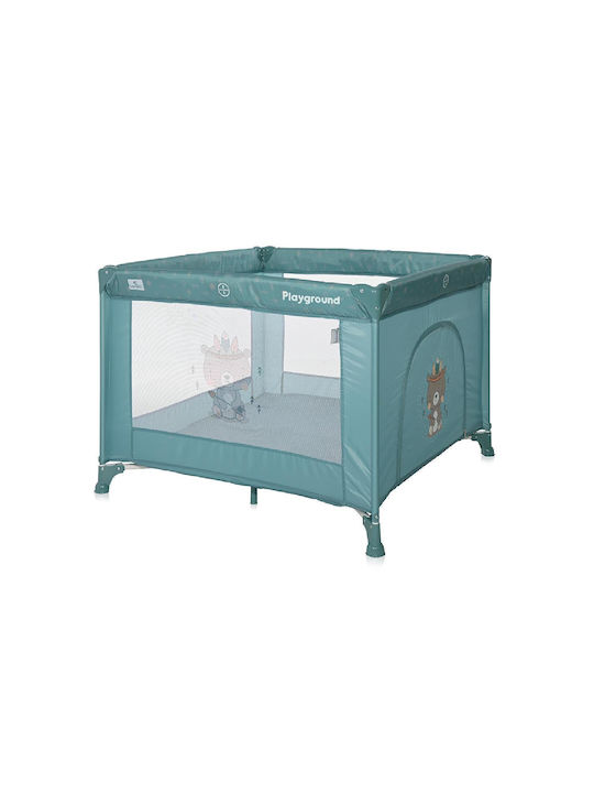 Lorelli Arctic Indian Playpen with Mattress Green 100x100cm