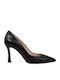 Leder Pumps Schwarz