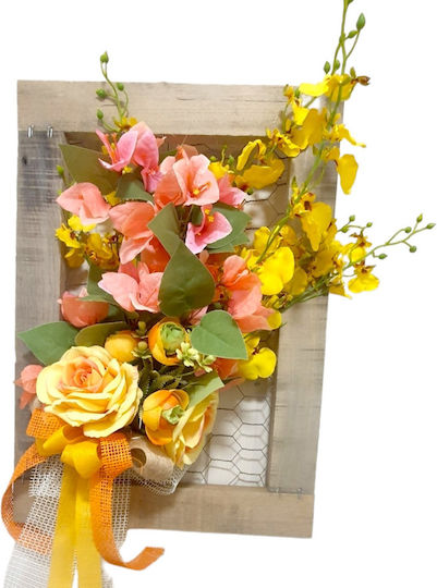 Wreath of Artificial Plants Pink 45cm Ambalaz