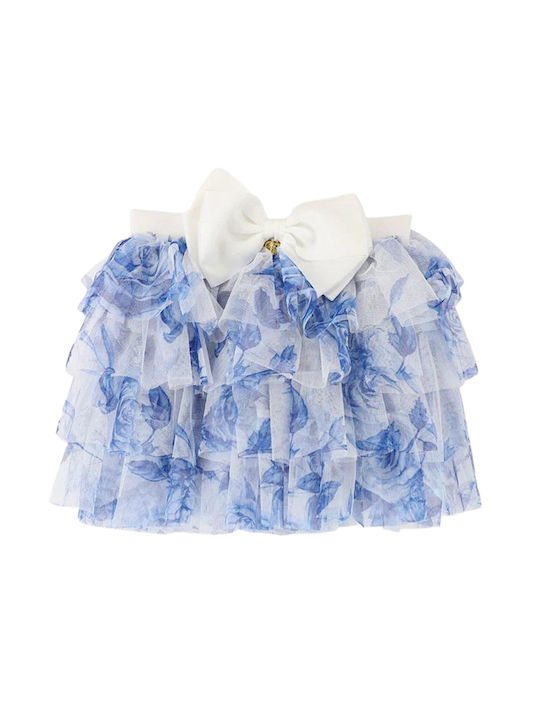 Kinder Rock aus Tüll Blumen Blau Abbie Snowdrop