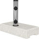 Outsunny Umbrella Stand made of Metal Gray 3.2x3.2x40cm