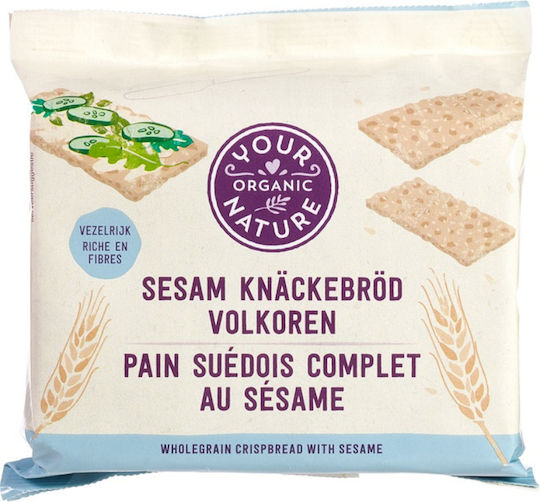 Your Organic Nature Crackers ecologici Cu susan Integral 250gr