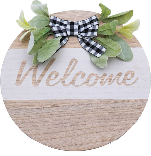 Uncle George Hanging Wall Decor White Wooden 30x1x30cm