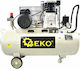 Geko Μονοφασικό Κομπρεσέρ Αέρος 92dB με Ισχύ 3hp και Αεροφυλάκιο 100lt