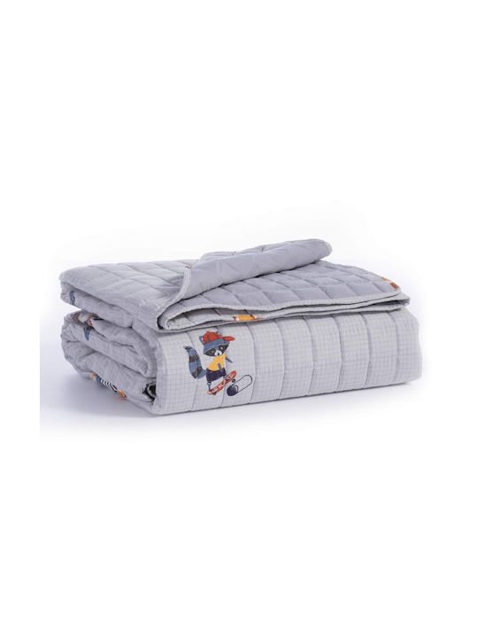 Nef-Nef Kids Quilt Single Skate With Style Grey 180x240cm 035174