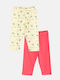 Kids Leggings Set Capri Coral