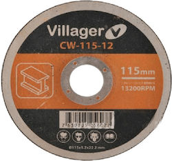 Villager Δίσκος Κοπής Μετάλλου 115mm Villager Δίσκος Κοπής Μετάλλου 115mm