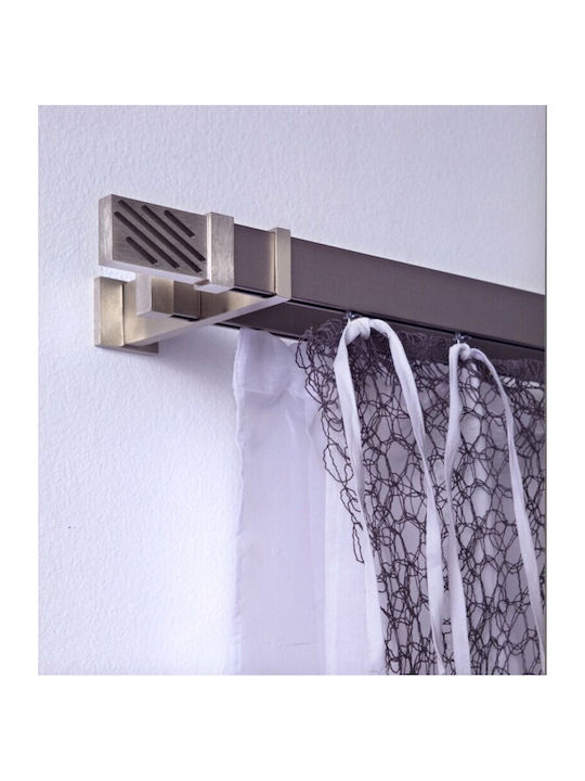 Aslanis Home Металик Корниз 360бр Inox Linea
