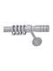 Anartisi Metallic Curtain Pole Rigoto Single Φ25mm 200cm Forged