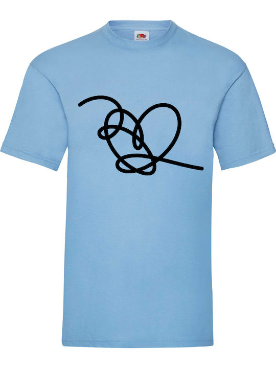 Fruit of the Loom Bts Black Heart T-shirt Μπλε ...