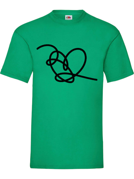 Fruit of the Loom Bts Black Heart T-shirt Πράσι...
