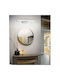 Universo Illuminazione Lamp Wall with Integrated LED and Adjustable White Light Silver 55x15cm