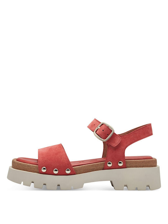 Tamaris Women's Flat Sandals in Red Color