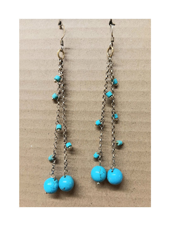 Earrings with Stones Turquoise