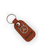 Keychain Piele Cafenea