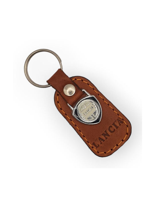 Keychain Piele Cafenea