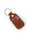 Keychain Leather Brown