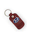 Keychain Leather Red