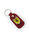 Keychain Leather Red