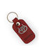 Keychain Leather Red