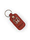 Keychain Leather Red