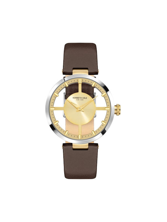 Kenneth Cole Watch with Brown Leather Strap