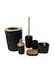 Dream House Bamboo Black Bathroom Accessory Set 6 Pieces