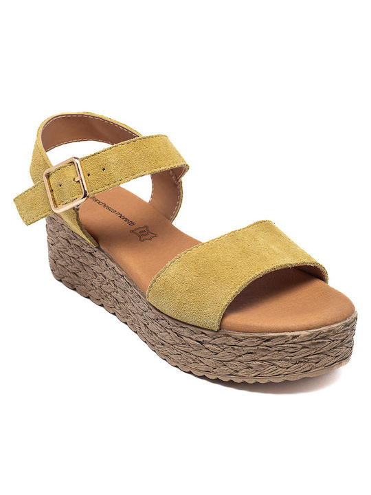 Franchesca Moretti Women's Platform Shoes Yellow